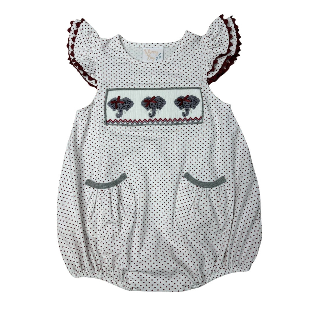 Smocked Elephant Bubble