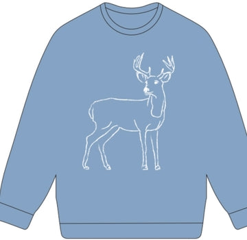 Denim Deer Sweatshirt