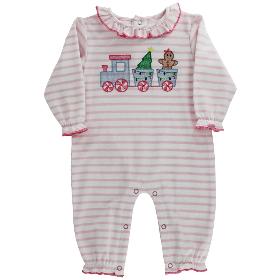 Gingerbread Express Romper