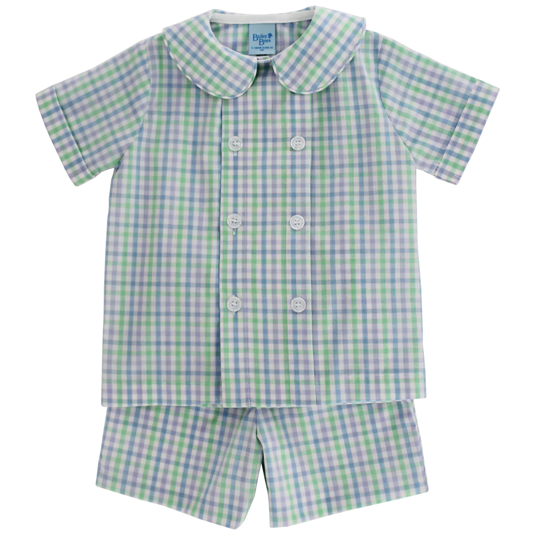 Essex Plaid Dressy Short Set