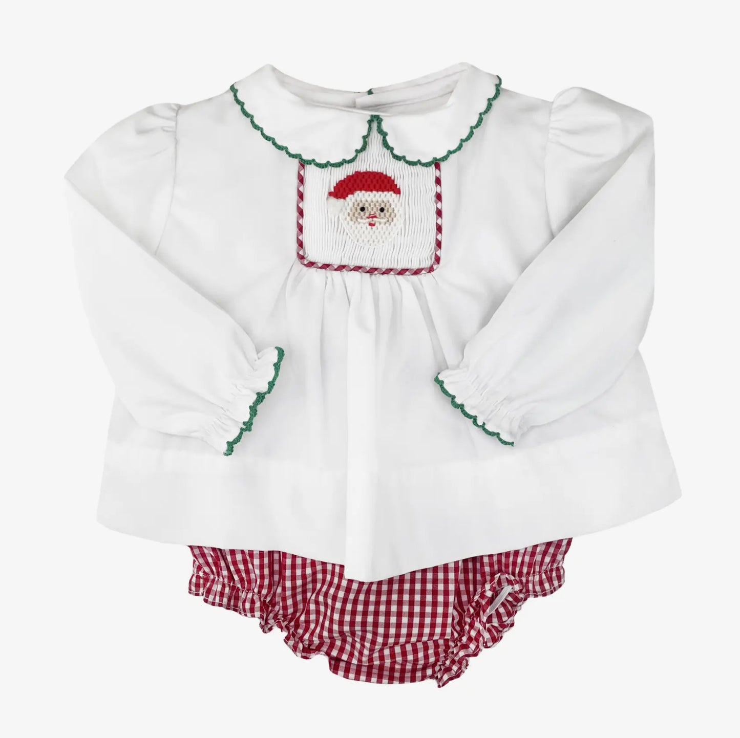 Ruffle Santa Diaper Set