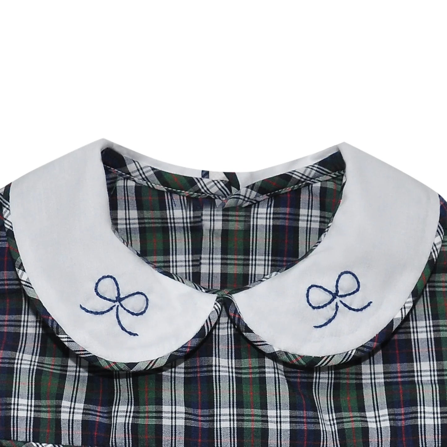 Plaid Bows Sawyer Girl Bubble