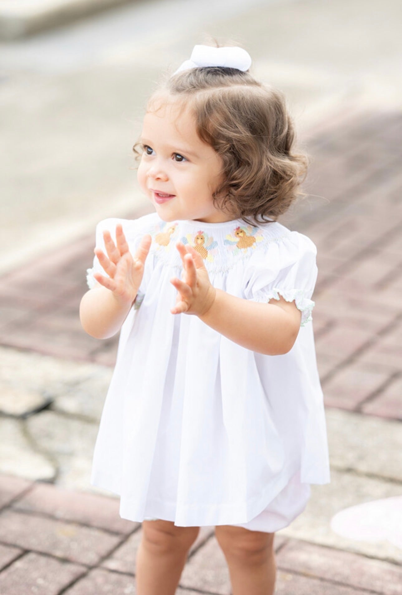 Smocked Turkey Bloomer Set