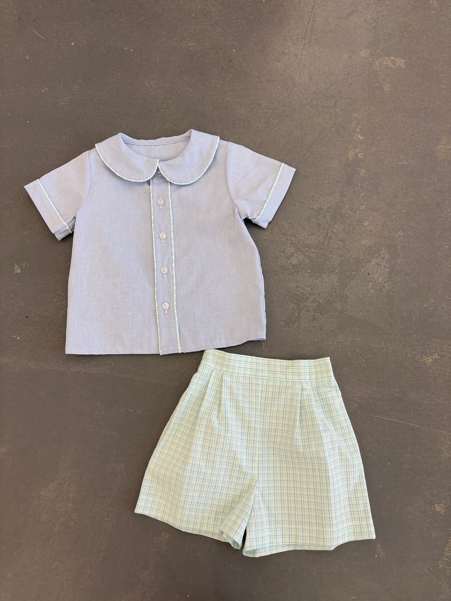 Chambray Short Set