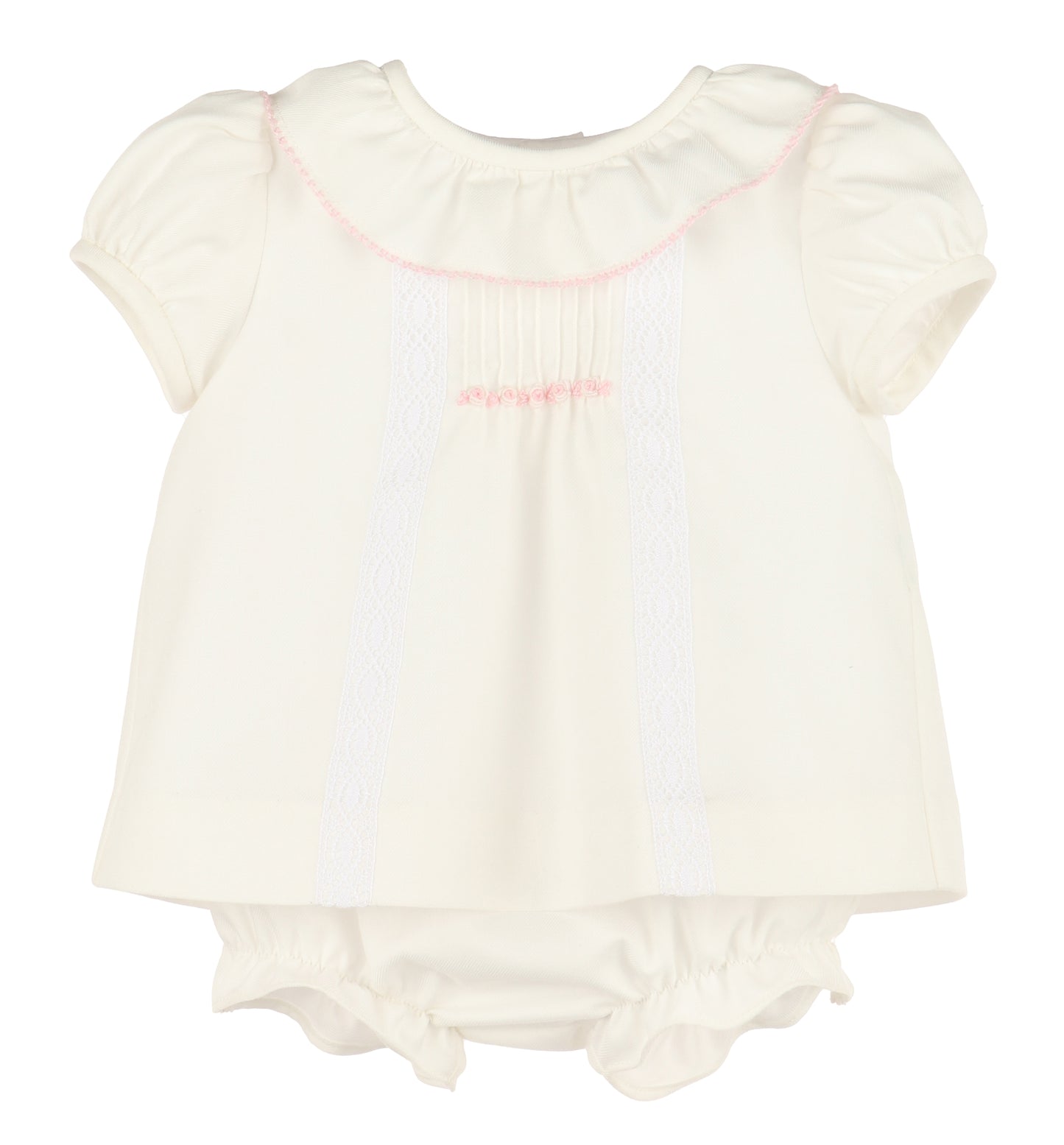Pintucks Lace Bishop
