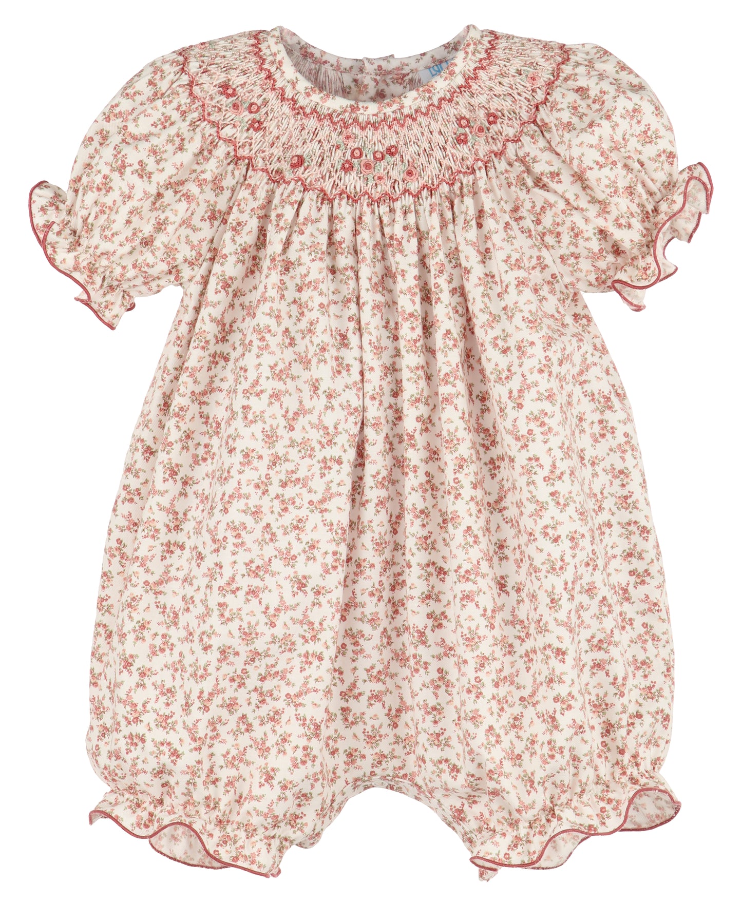 Terracotta Floral Smock Bubble