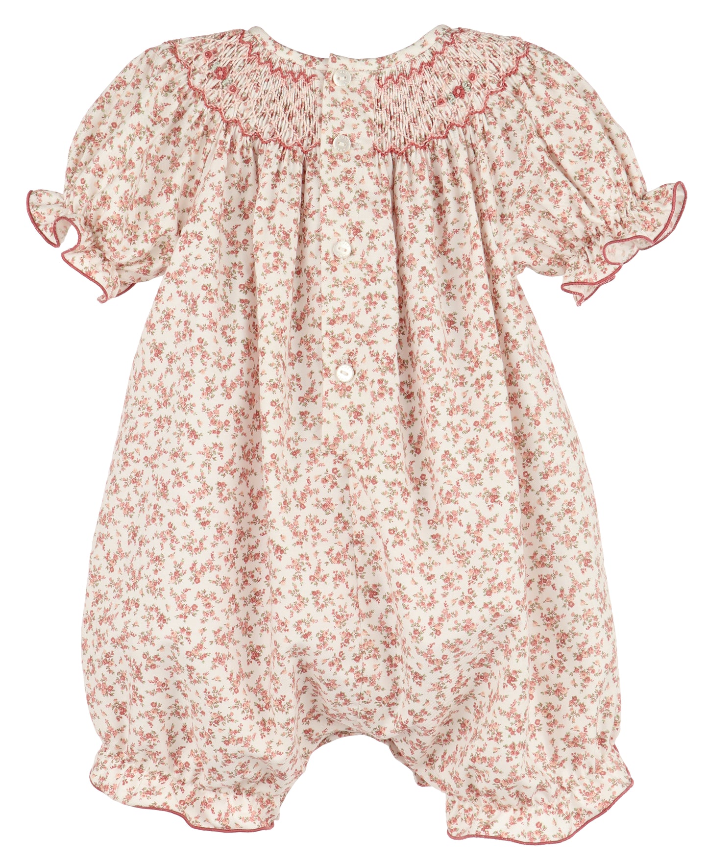 Terracotta Floral Smock Bubble