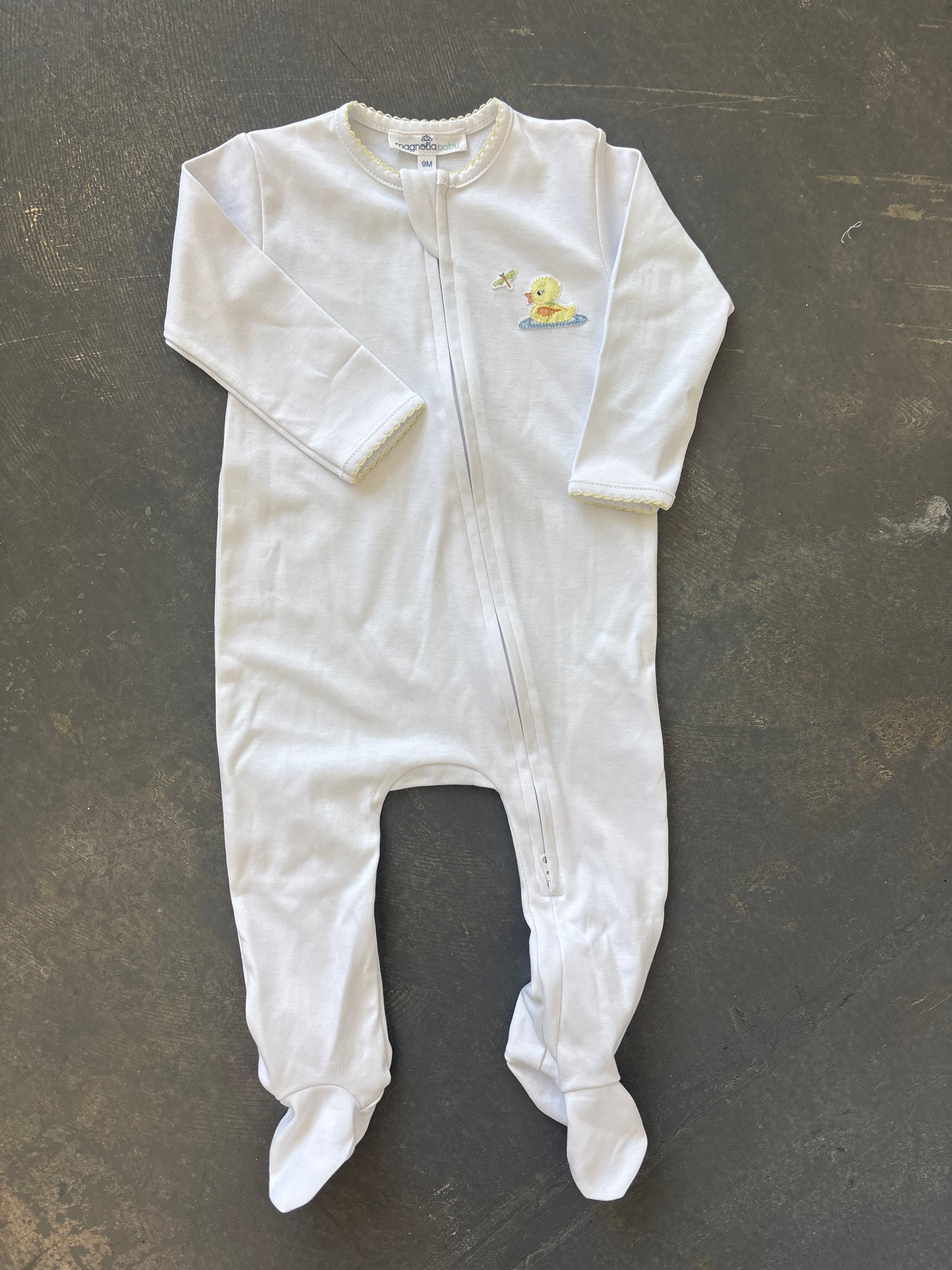 Darling Ducklings Zipper Footie