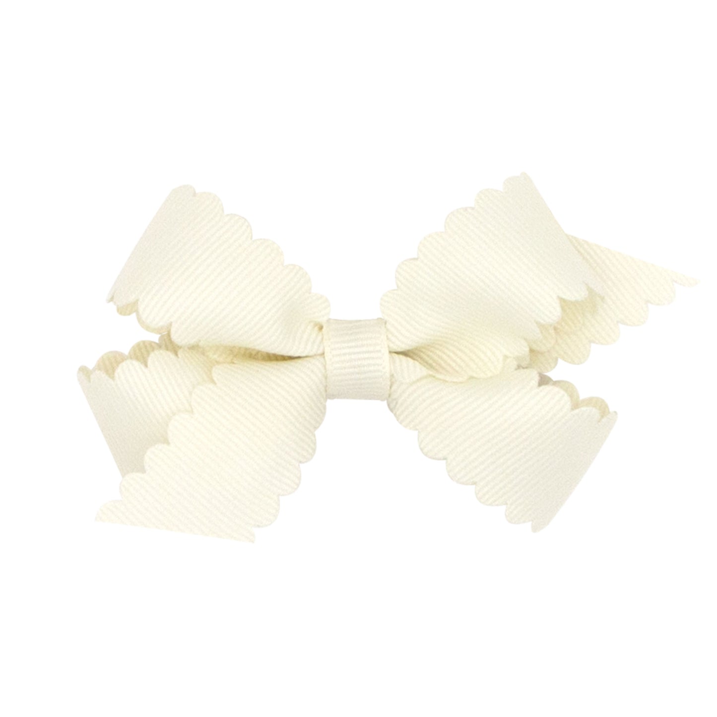 Grosgrain Hair Bow w/ Scalloped Edge