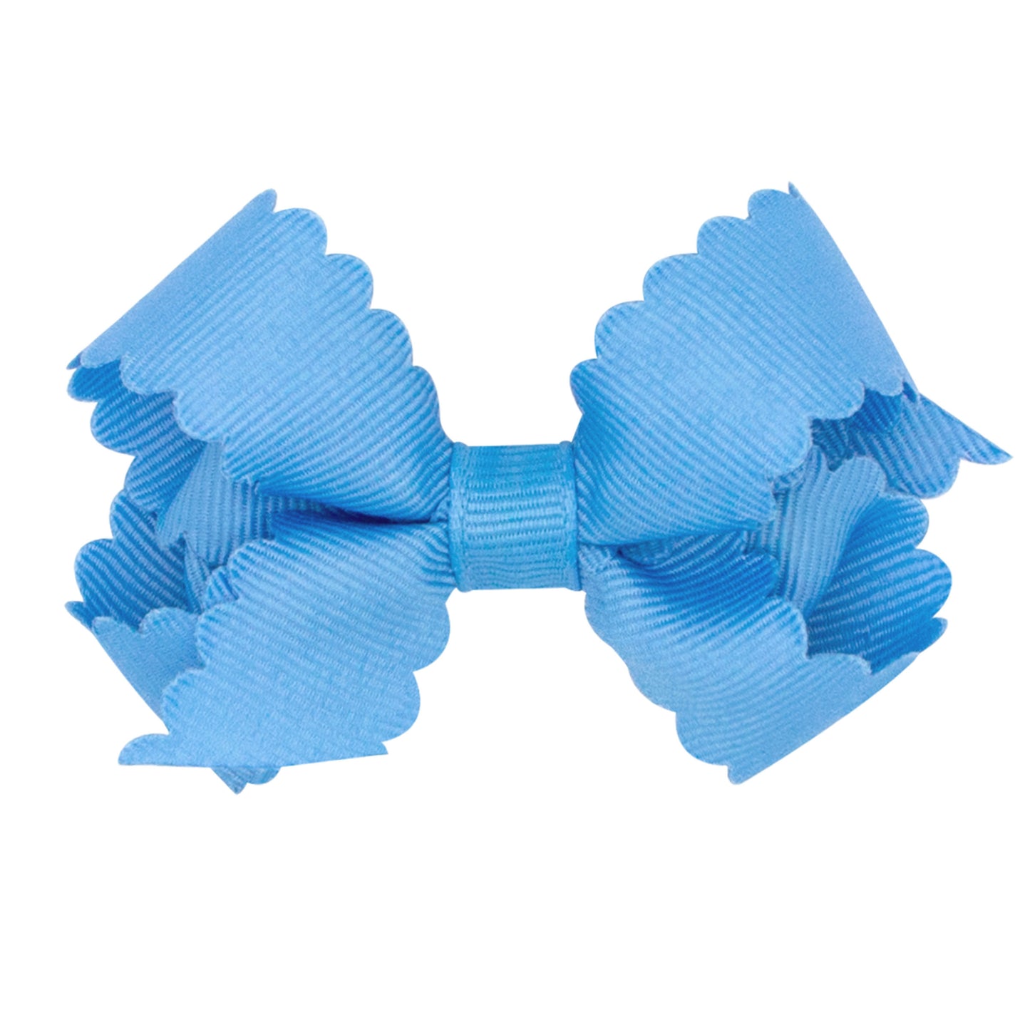 Grosgrain Hair Bow w/ Scalloped Edge