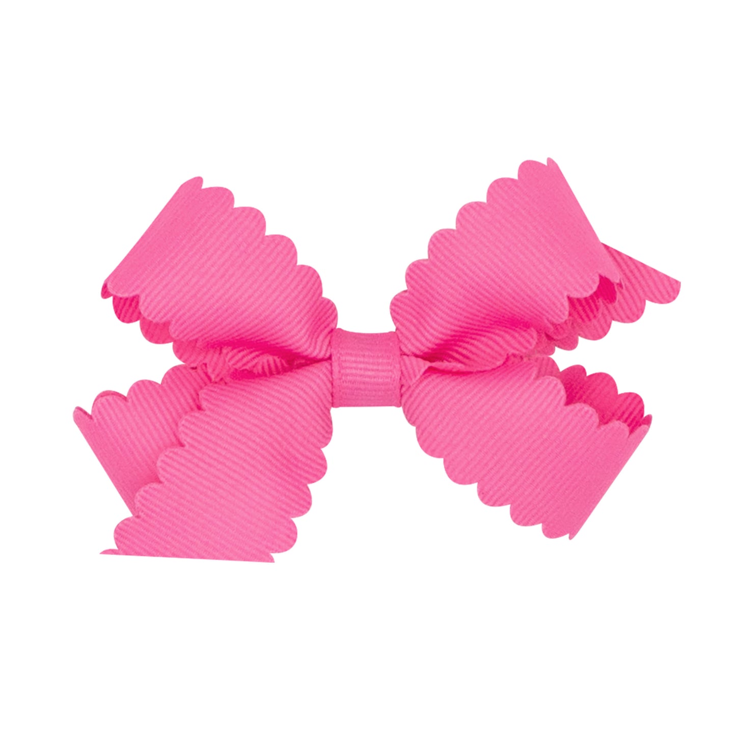 Grosgrain Hair Bow w/ Scalloped Edge
