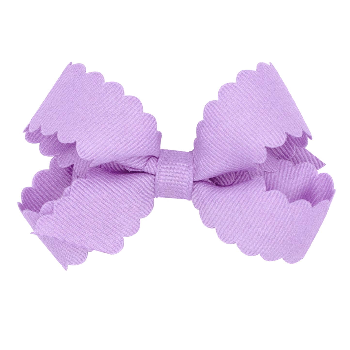 Grosgrain Hair Bow w/ Scalloped Edge
