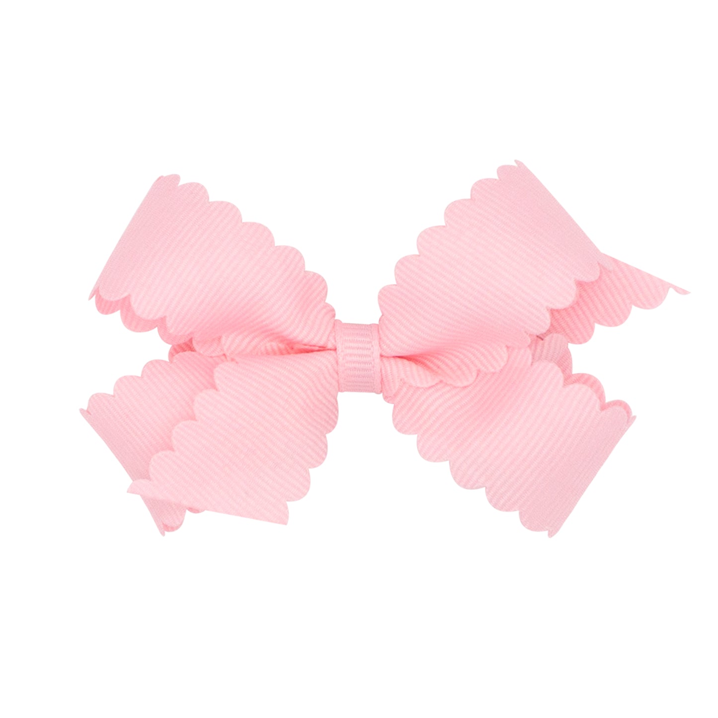Grosgrain Hair Bow w/ Scalloped Edge