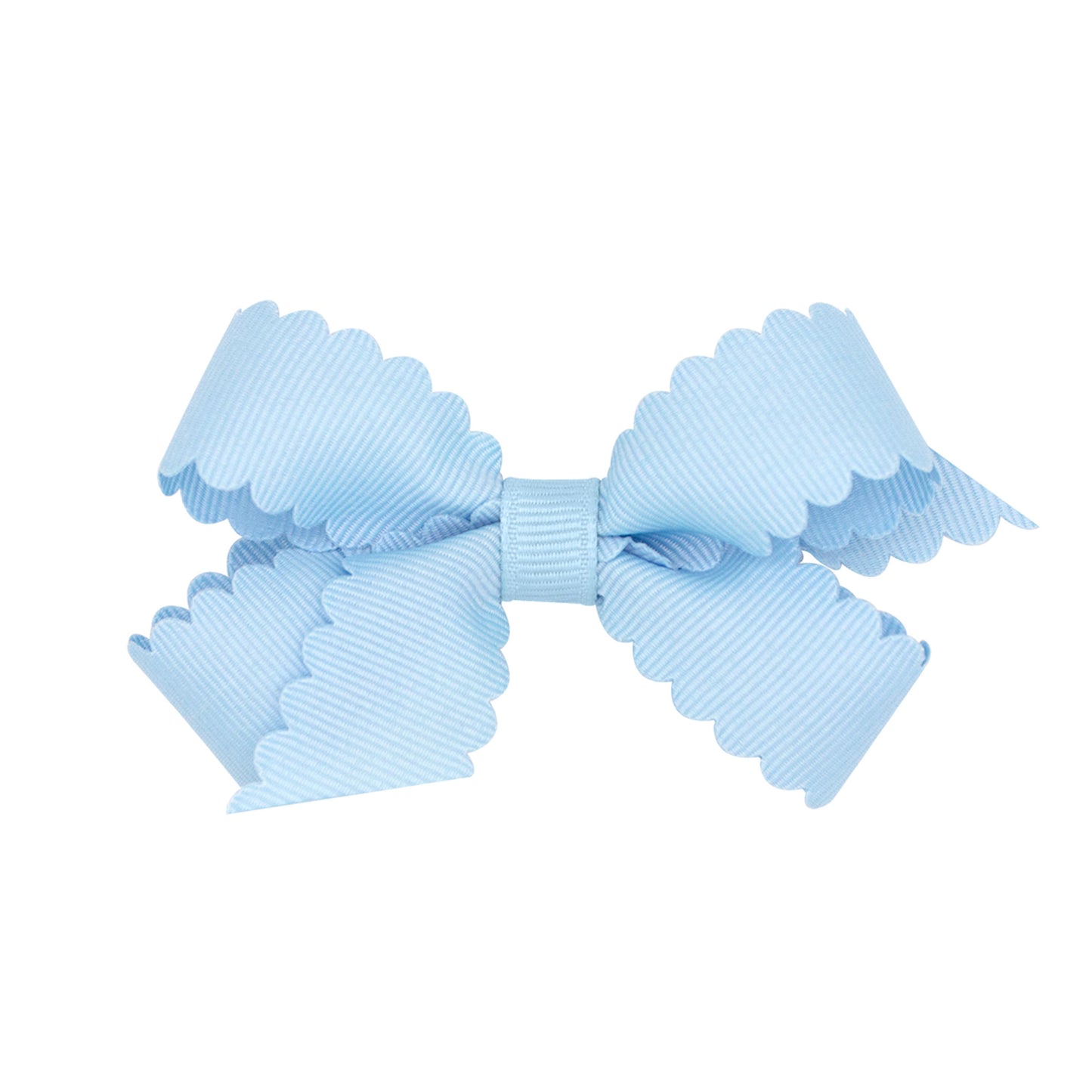 Grosgrain Hair Bow w/ Scalloped Edge