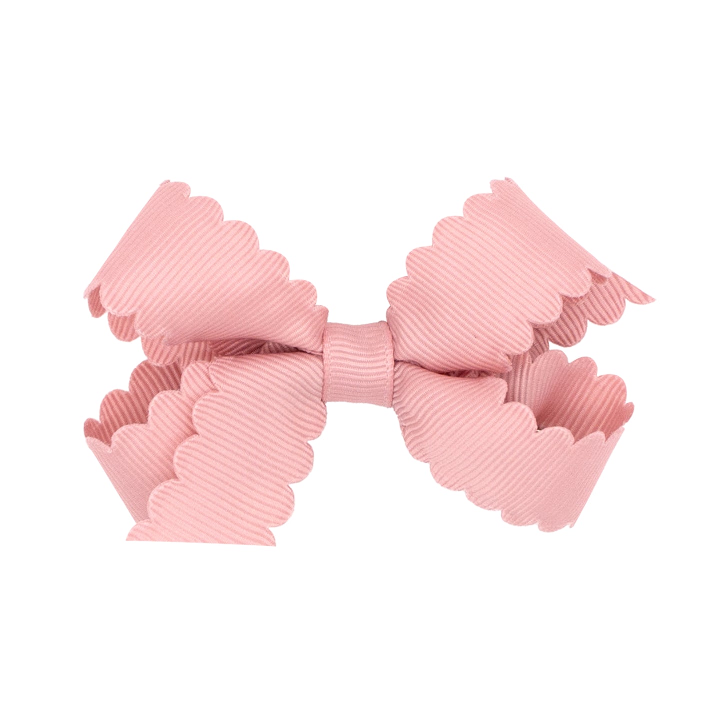 Grosgrain Hair Bow w/ Scalloped Edge