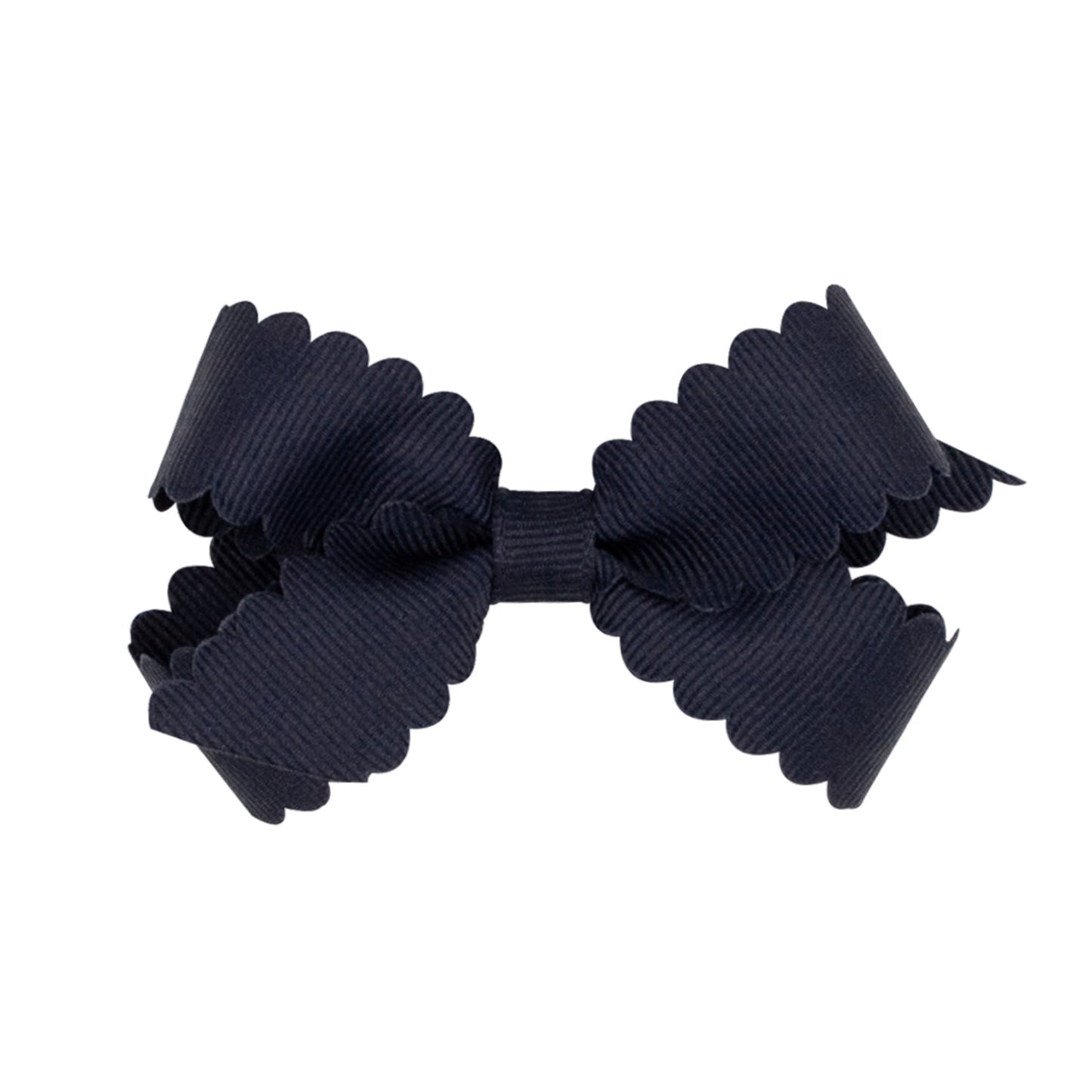 Grosgrain Hair Bow w/ Scalloped Edge