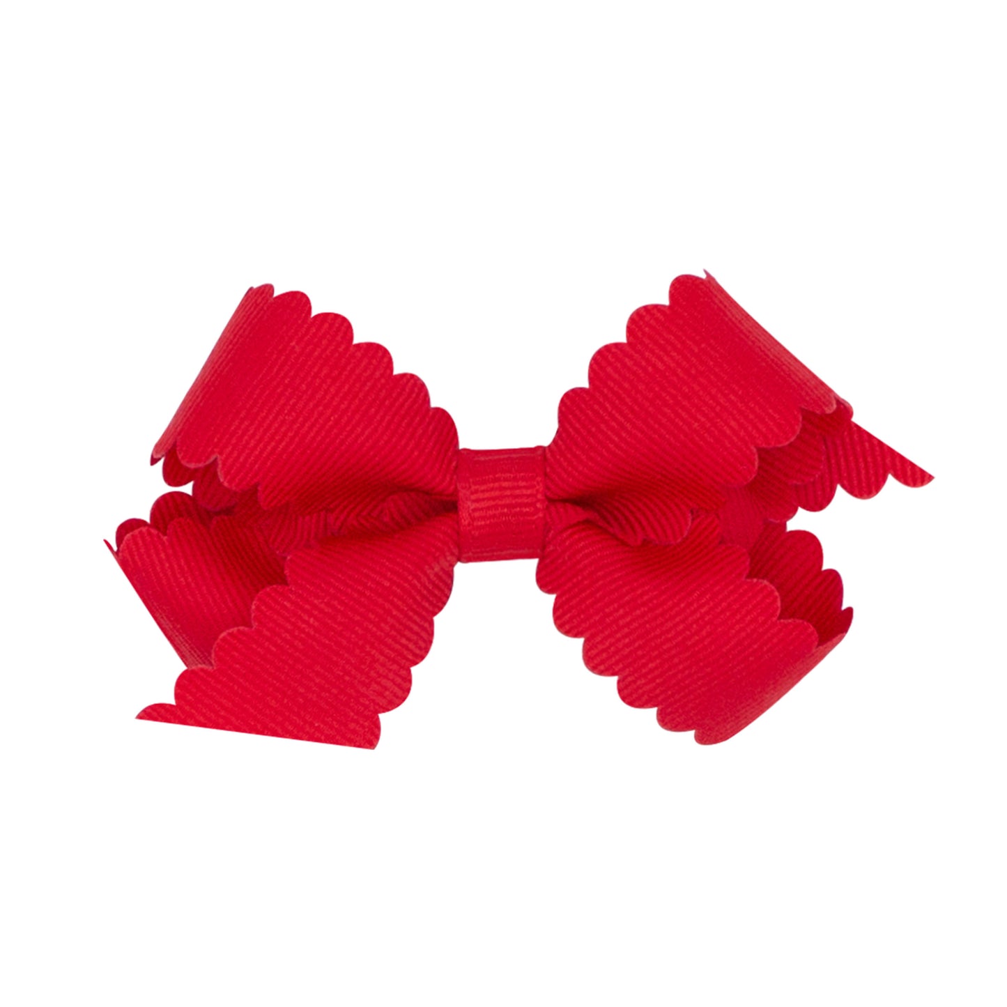 Grosgrain Hair Bow w/ Scalloped Edge