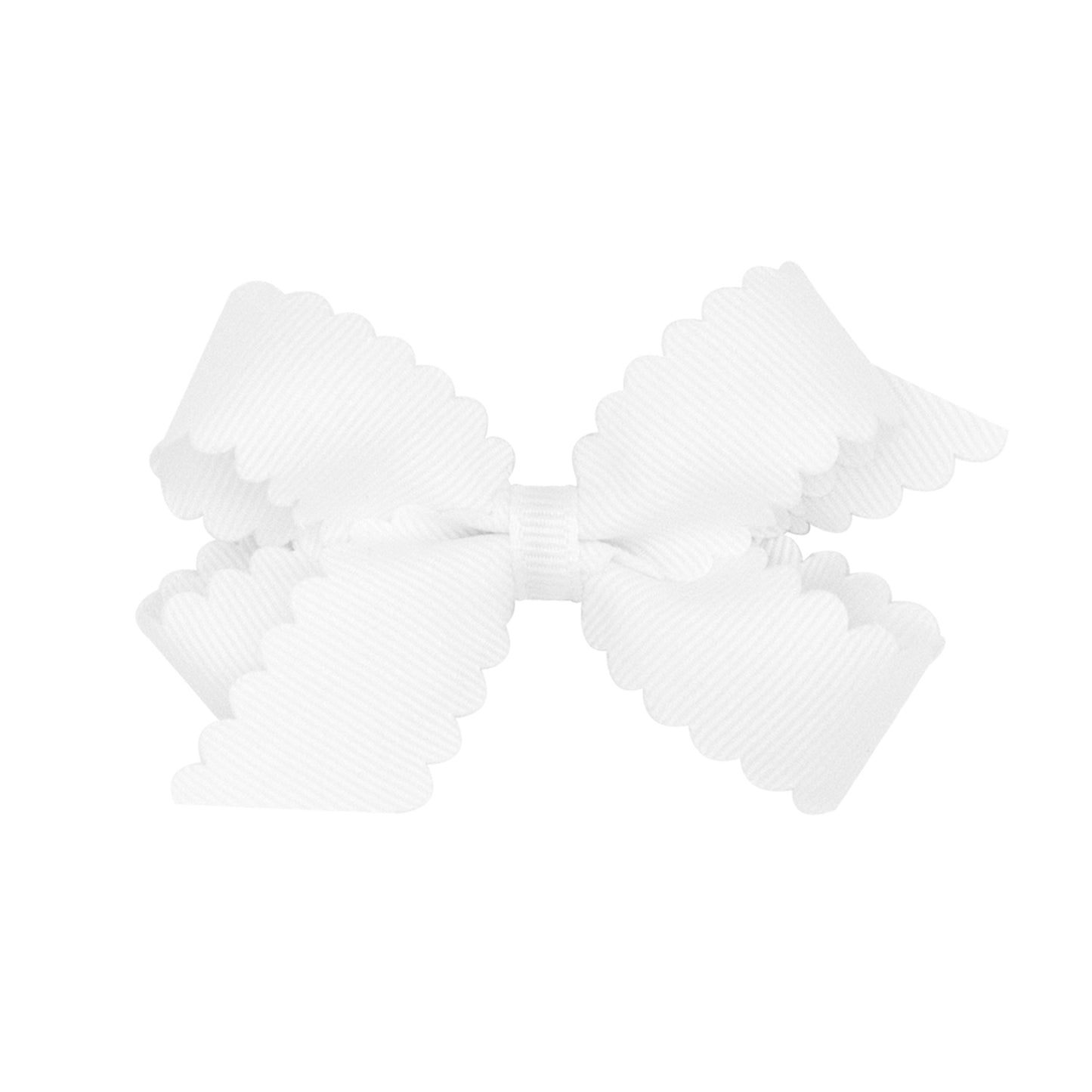 Grosgrain Hair Bow w/ Scalloped Edge