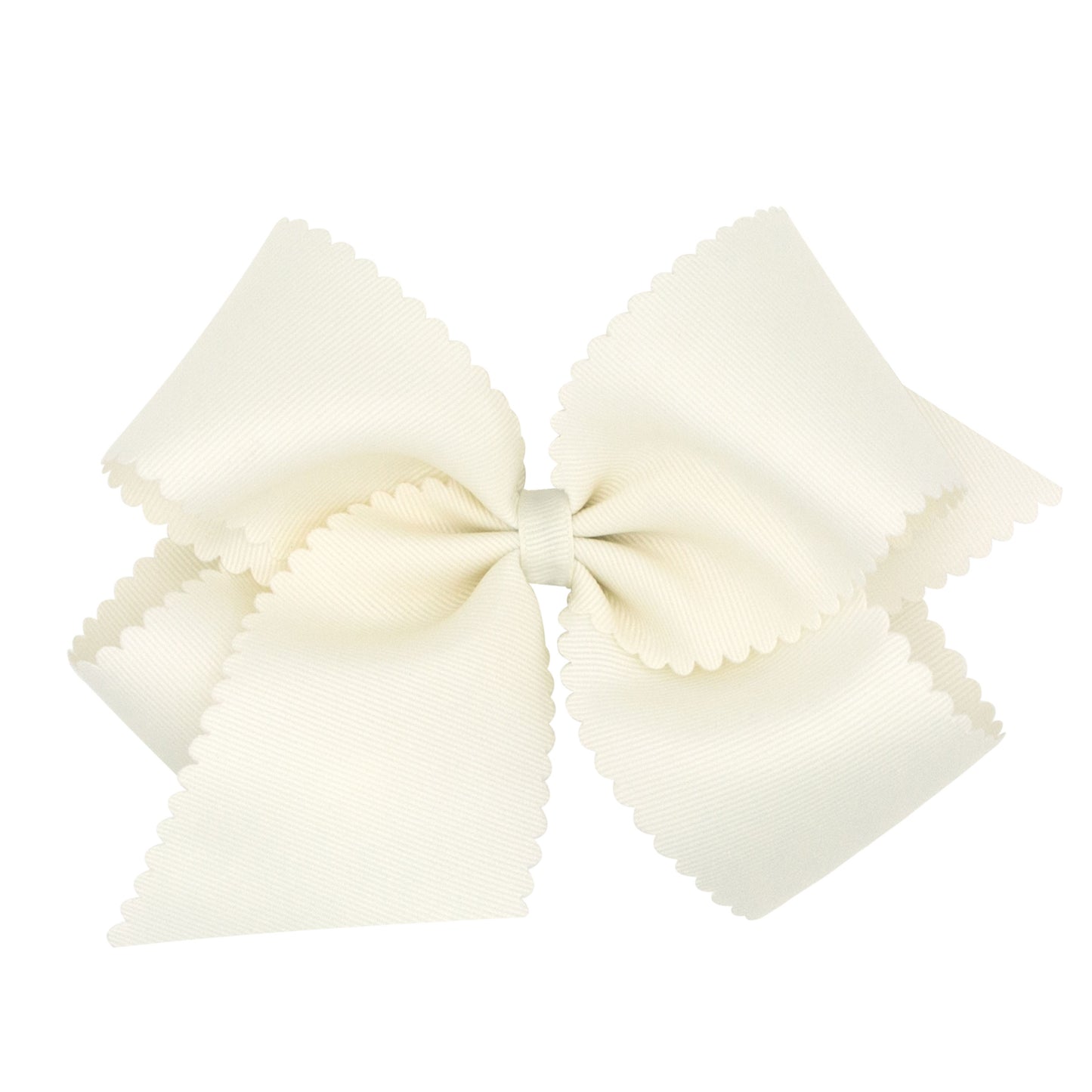 Scalloped Grosgrain Hair Bow