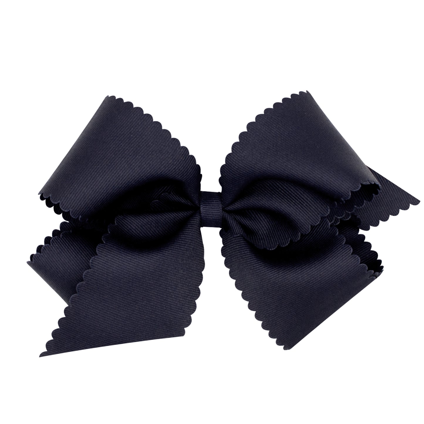 Scalloped Grosgrain Hair Bow