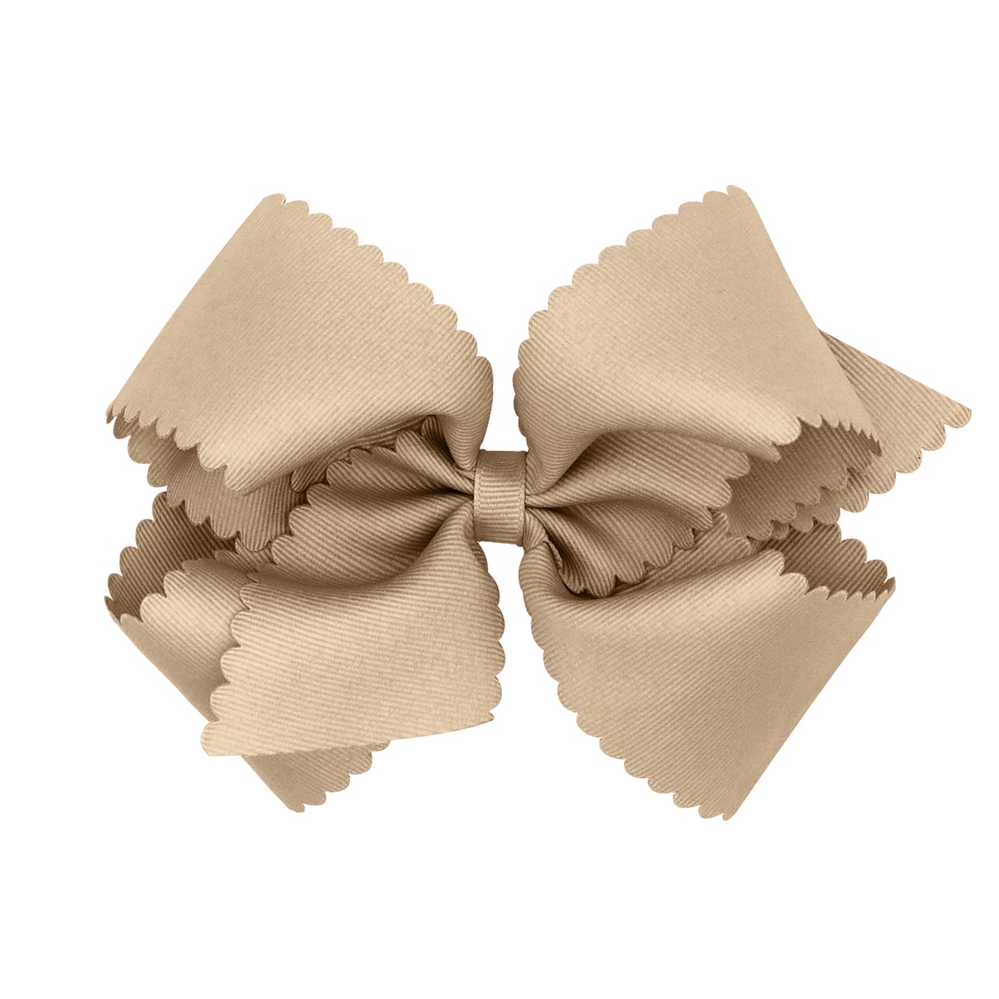 Scalloped Grosgrain Hair Bow