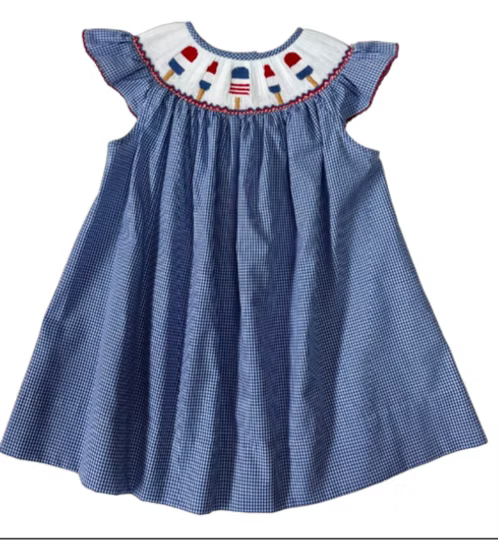 Popsicle Smocked Bishop Dress