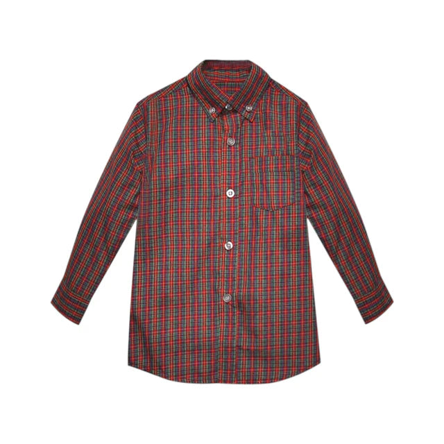 Red Plaid Arthur Button Down Shirt
