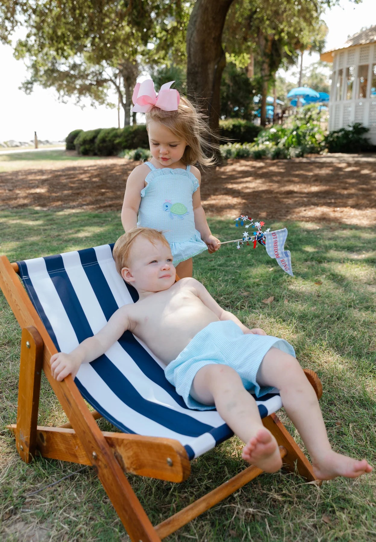 Turtle Tides Ruffle Swim