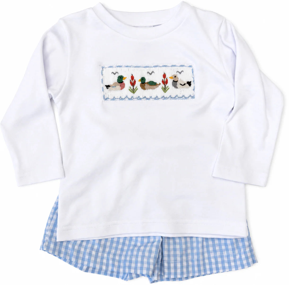Smocked Mallard Short Set