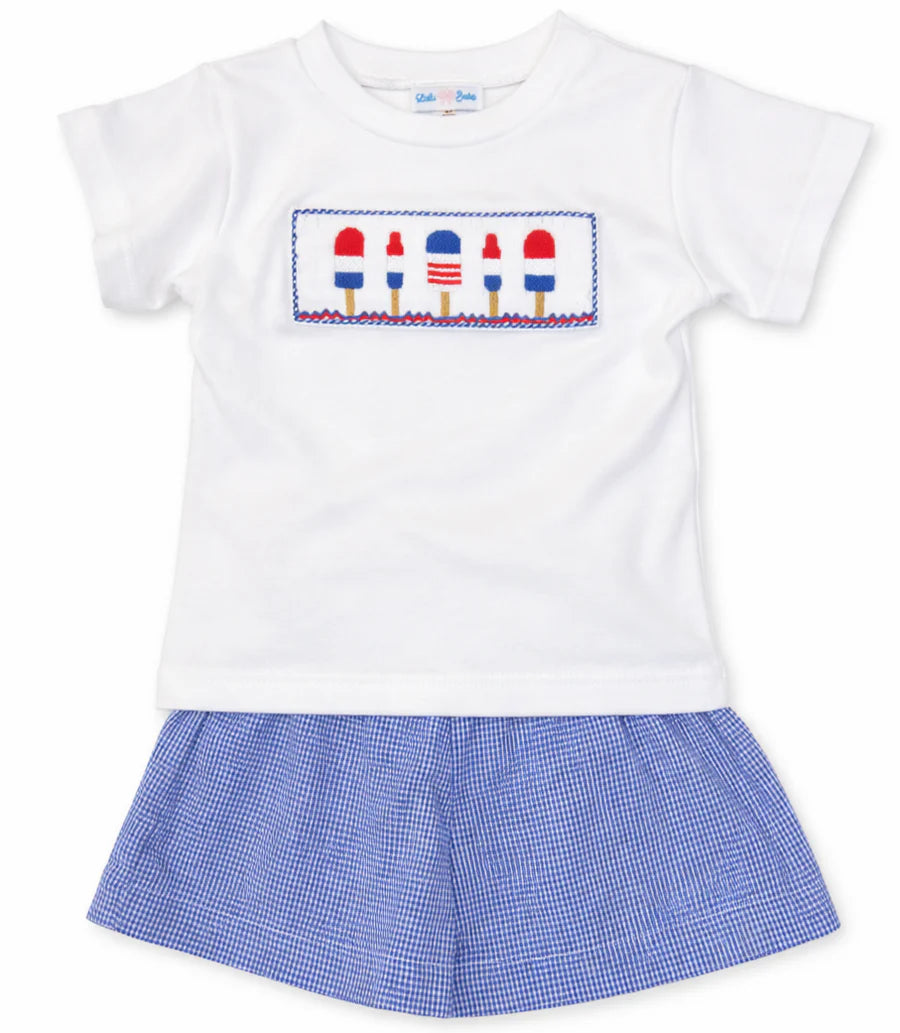 Popsicle Smocked Short Set