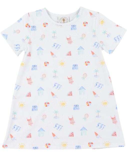 Saltwater Soiree Susie Swing Dress