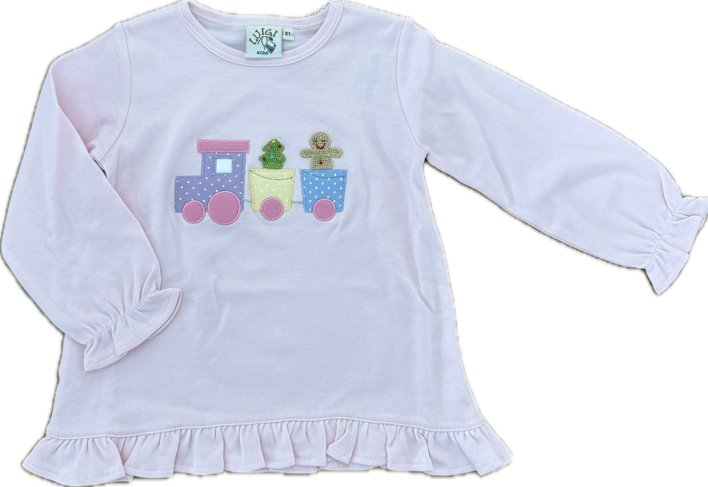 Gingerbread Train Swing Top