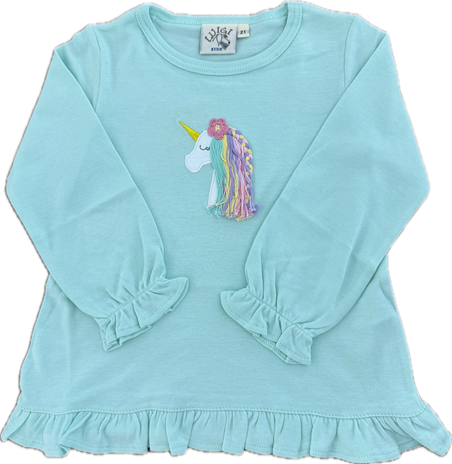 Unicorn Ruffle Top