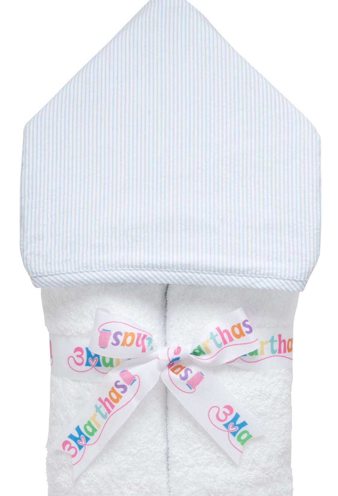 Seersucker Everykid Towel- Blue