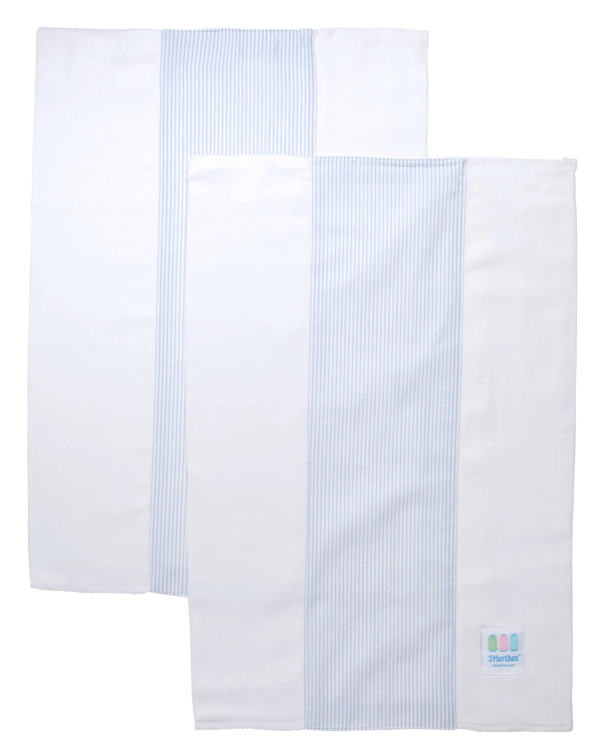 Seersucker Set of 2 Burps- Blue