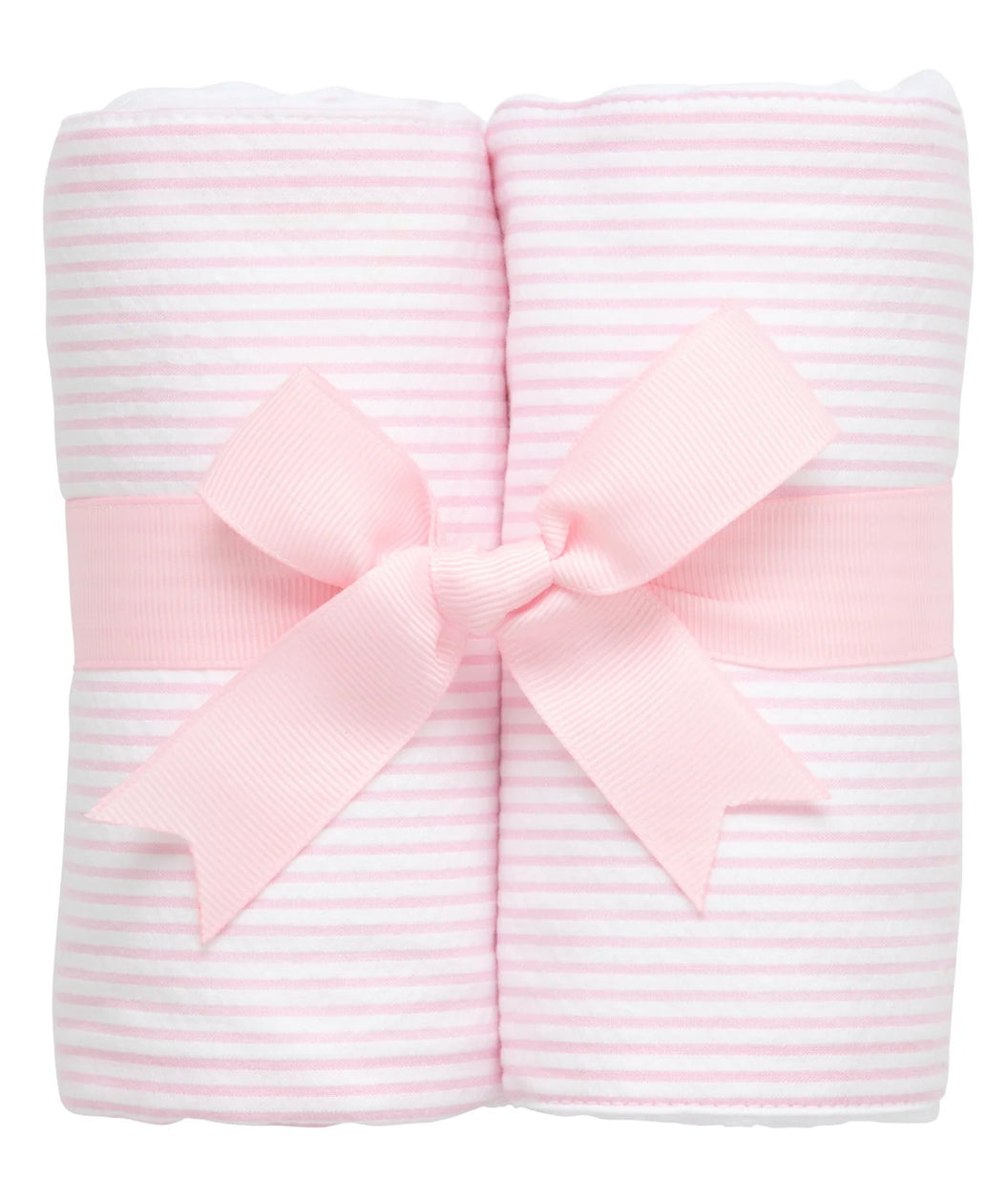 Seersucker Set of 2 Burps- Pink