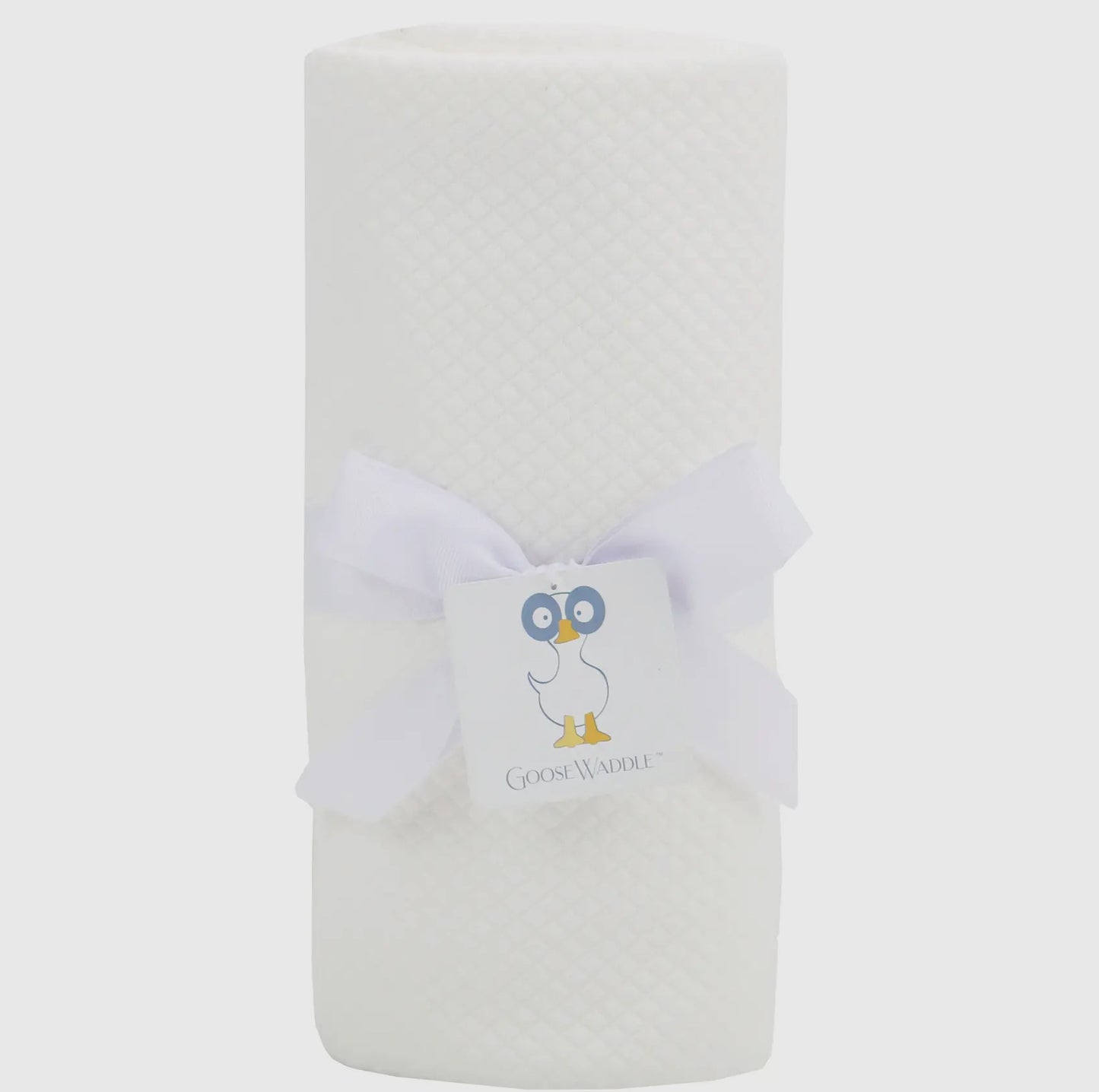 Knit Baby Blanket- White