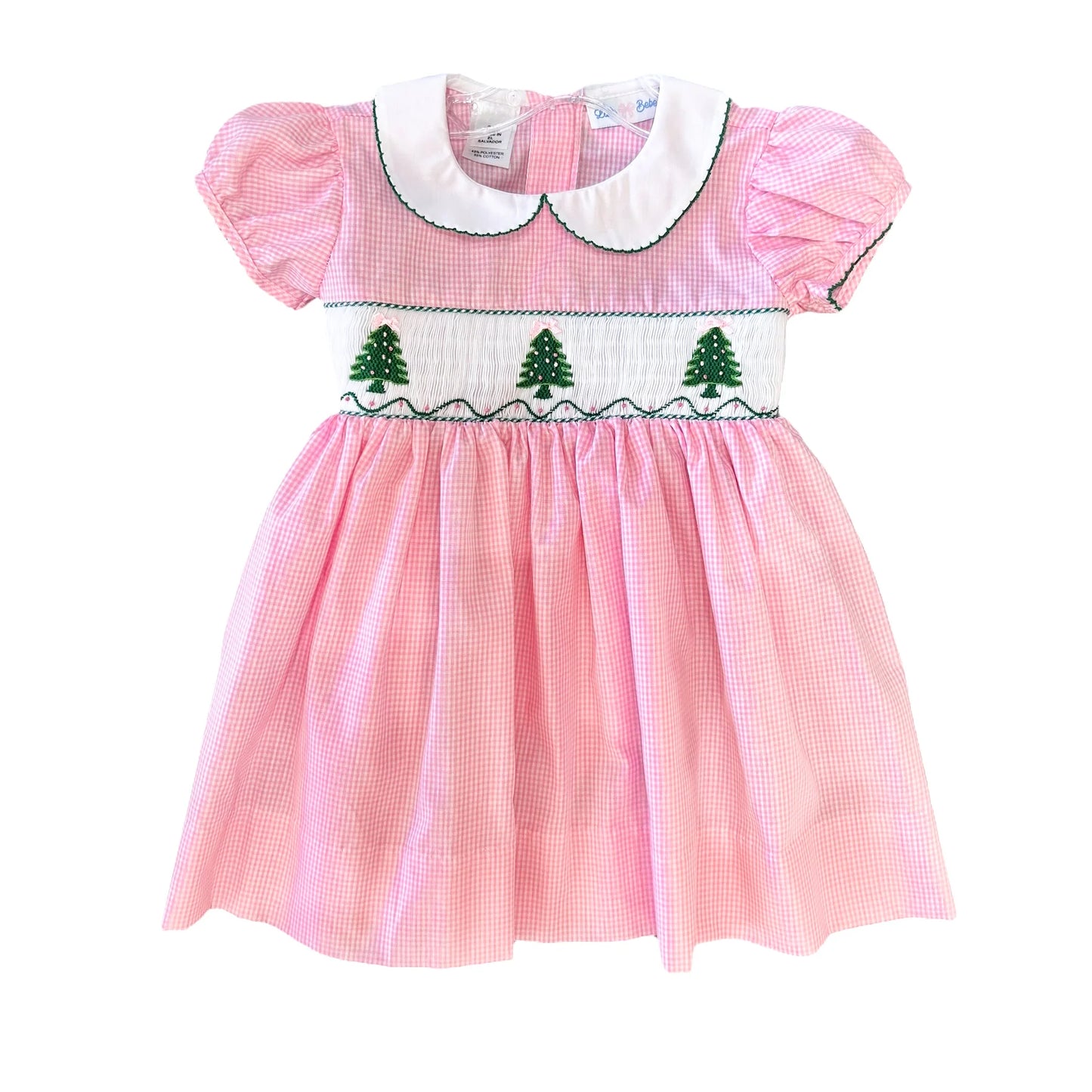 Rose Smocked Christmas Dress