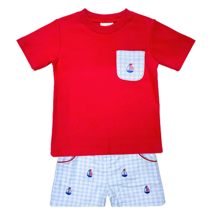 Sailboat Dallas Short Set