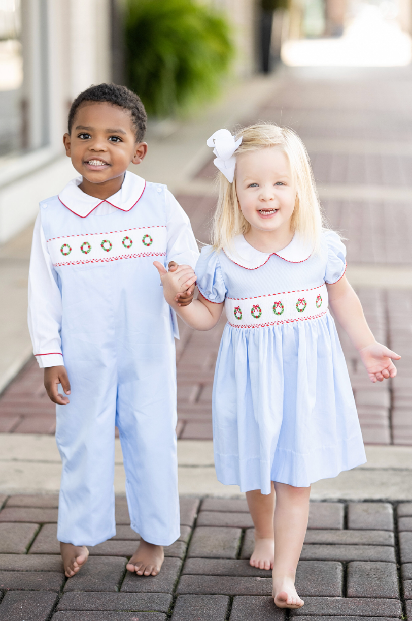 Wreath Smocked Longall