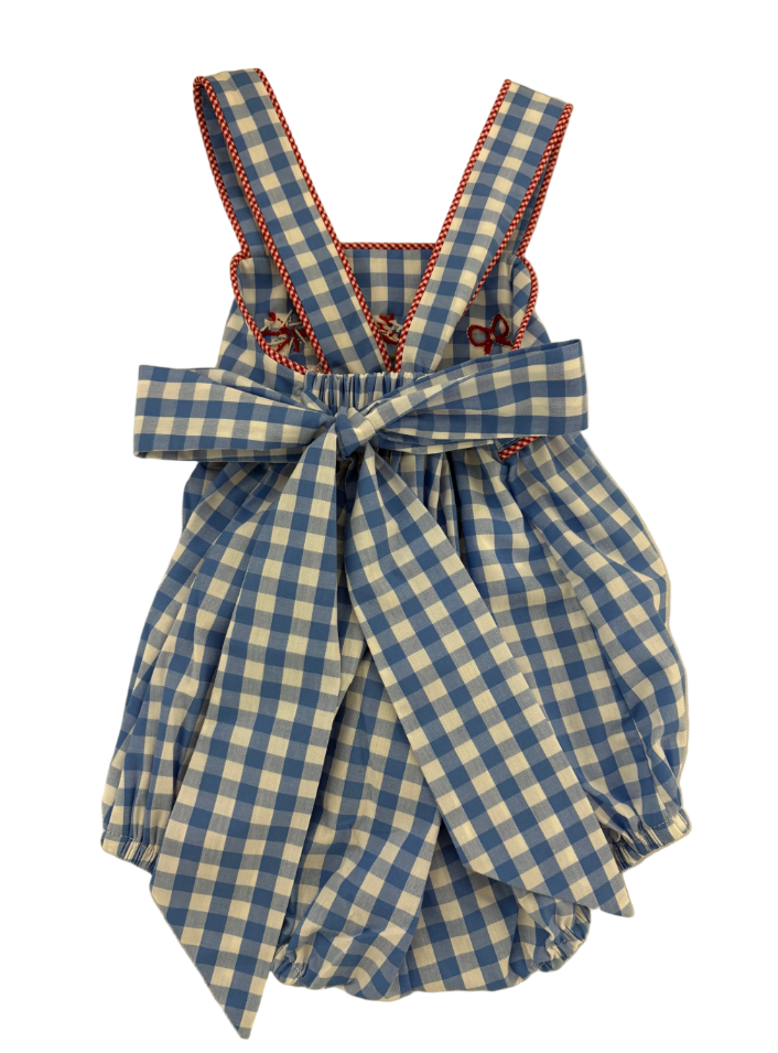 Red, White, and Blue Stitched Sunsuit