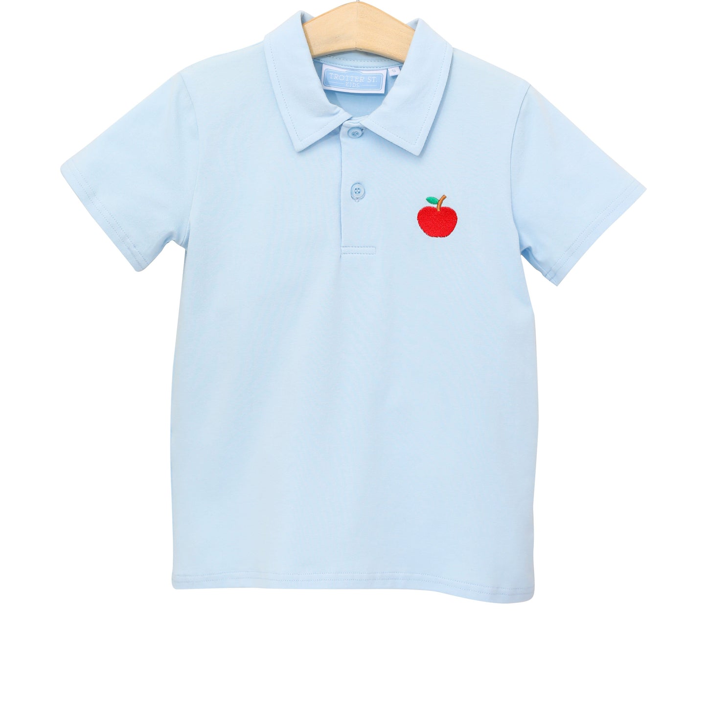 Light Blue Apple Polo