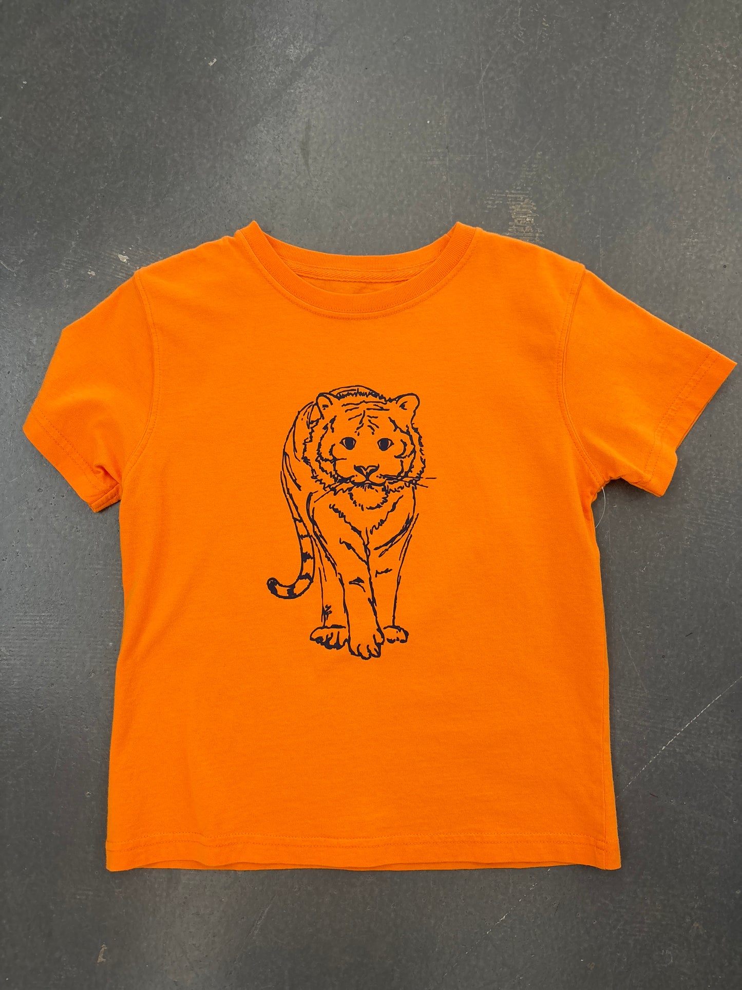 SS Orange/Navy Tiger Tshirt S