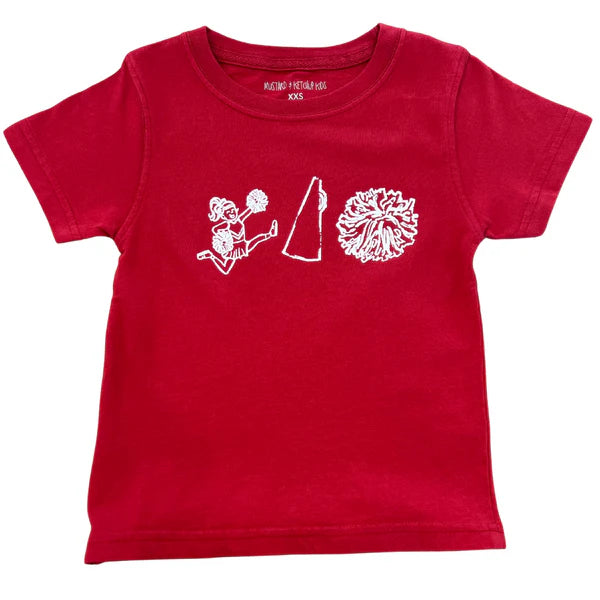 SS Crimson/White Cheer Trio T XXS