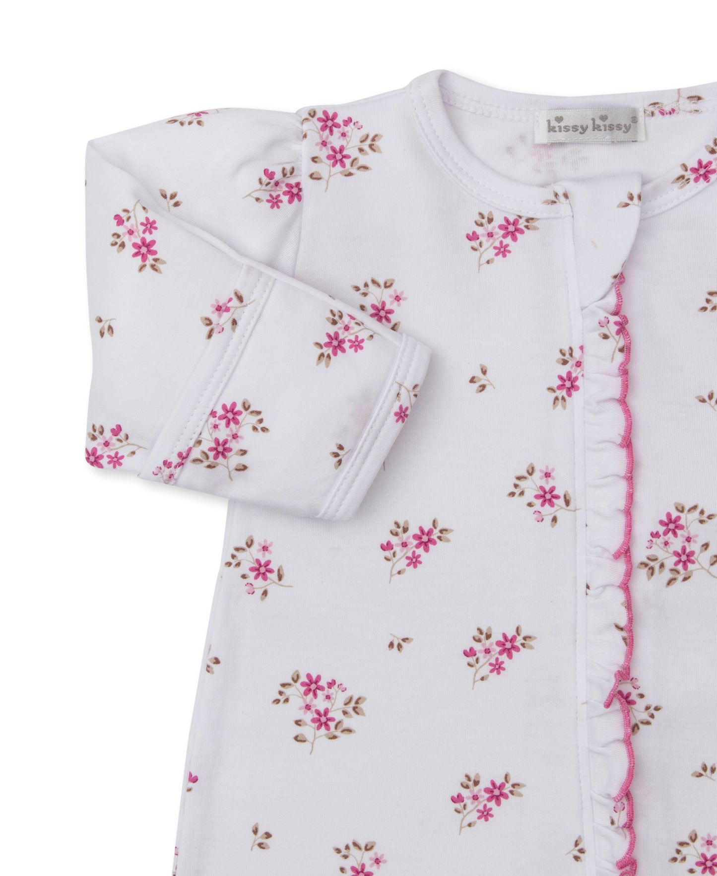 Tiny Blossoms Zip Footie