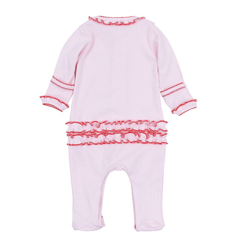 Candy Cane Ruffle Footie