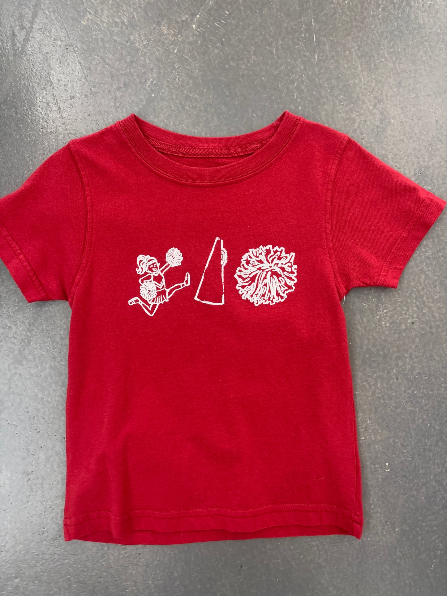 SS Crimson/White Cheer Trio T XXS