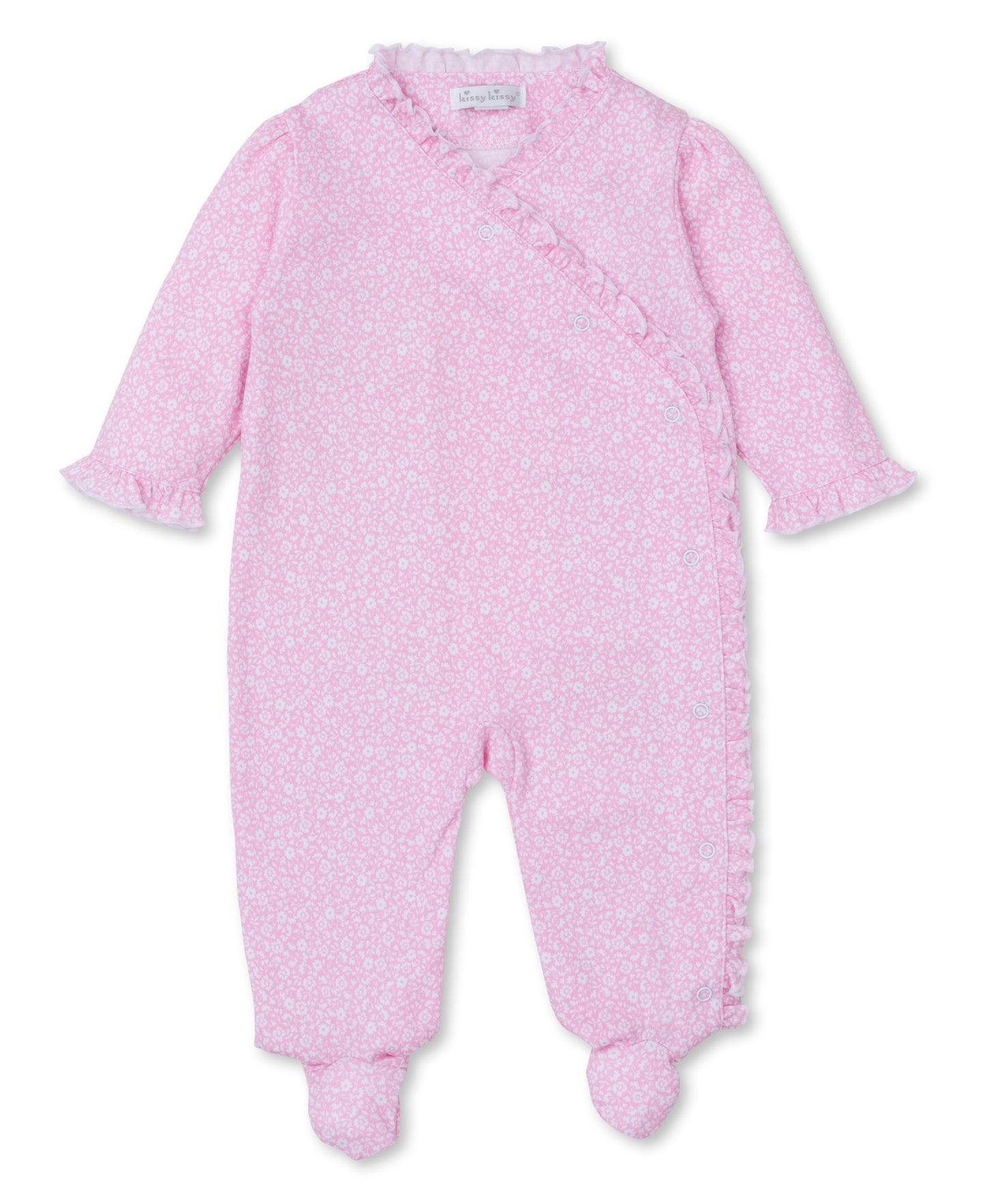 Fall Flower Pat Footie- 9M