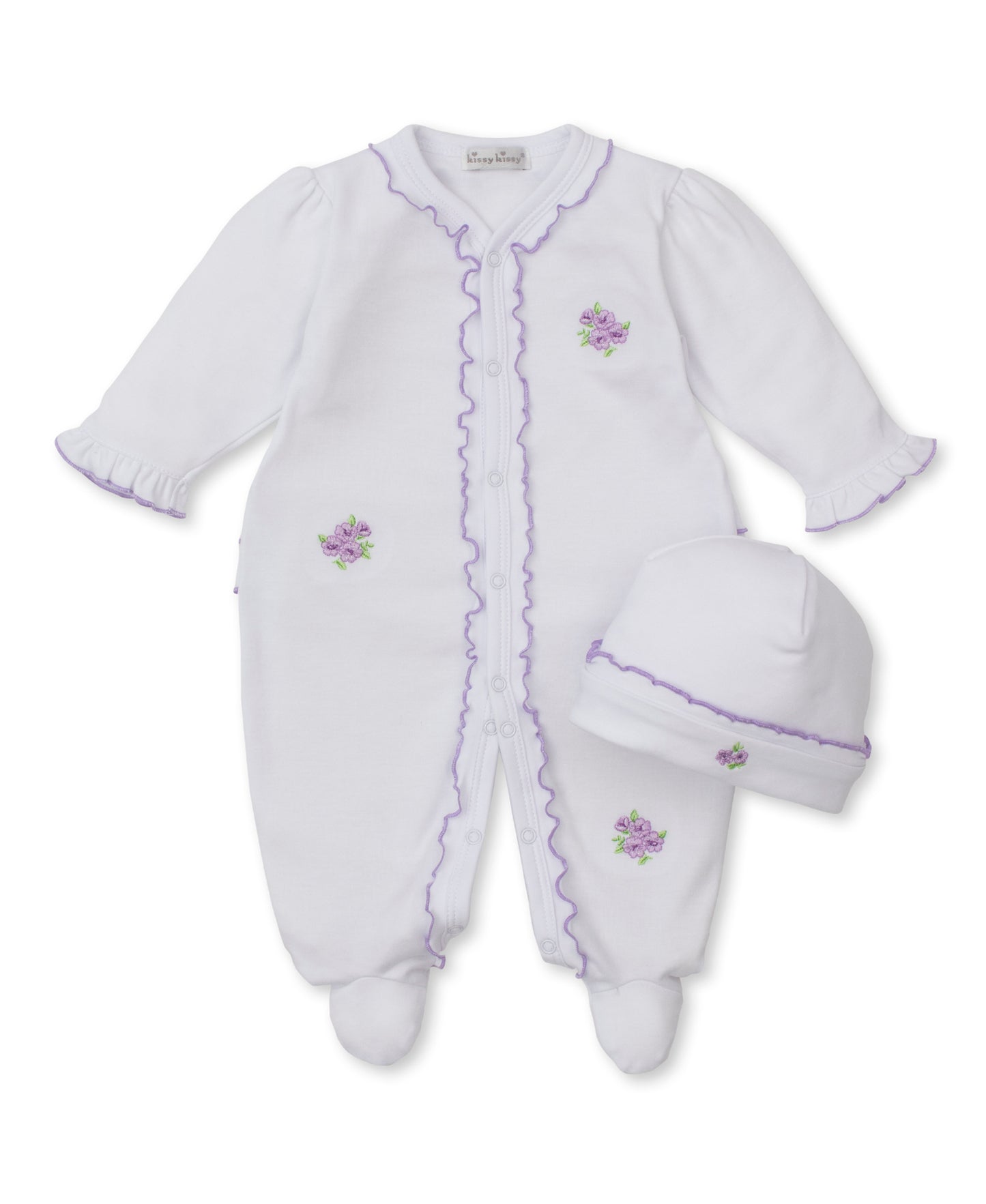 Roses and Blooms Footie Set