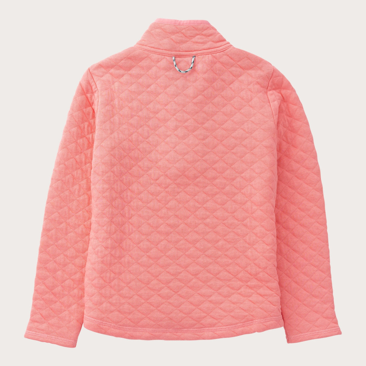 Girls Quilted Zip Pullover